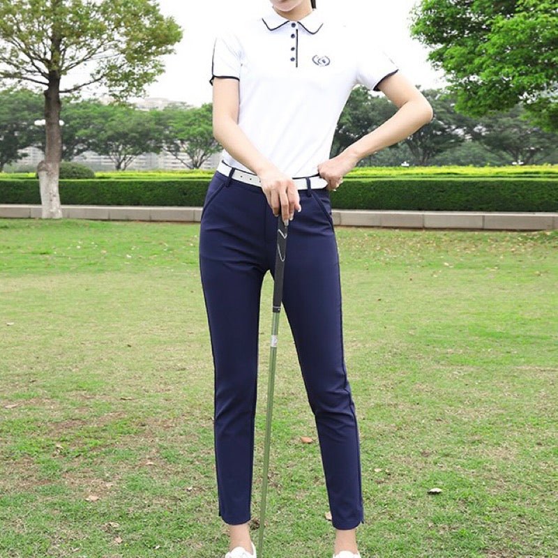 半袖 トップス ポロシャツ パンツ セット シンプル – 輸入レディースゴルフウェア専門店