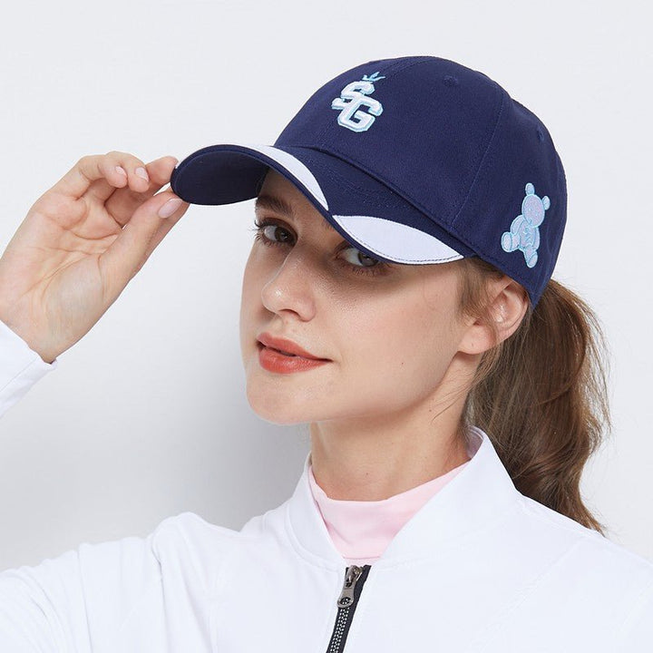 クマ 刺繍ロゴ キャップ 帽子 - b.right 輸入レディースゴルフウェア専門店