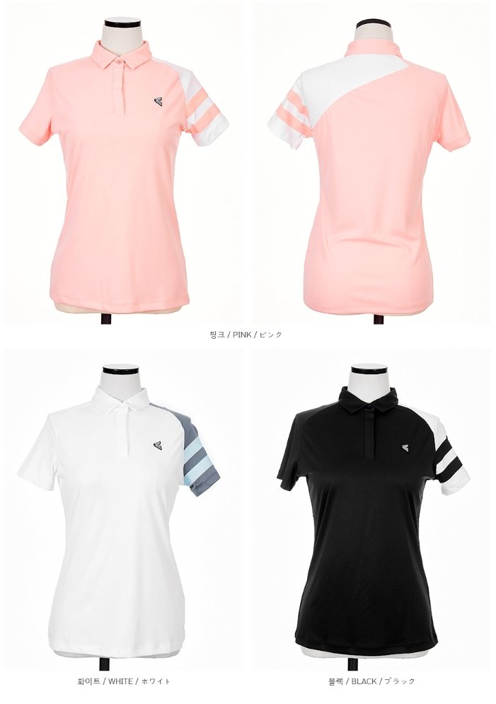 クール 半袖 カラーシャツ - b.right 輸入レディースゴルフウェア専門店