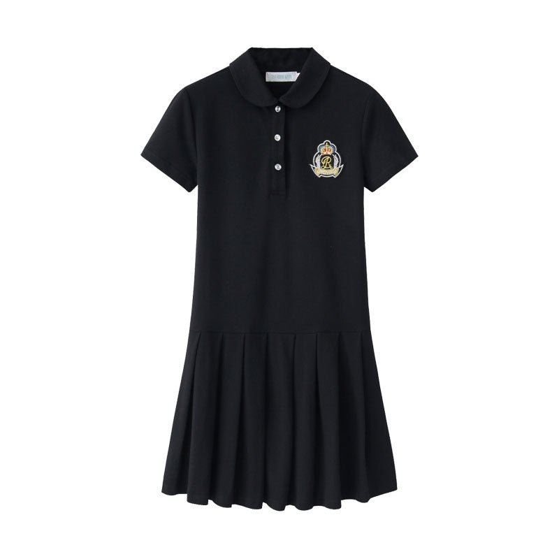 Polo dress, pleated, short sleeves, short length – b.right 輸入