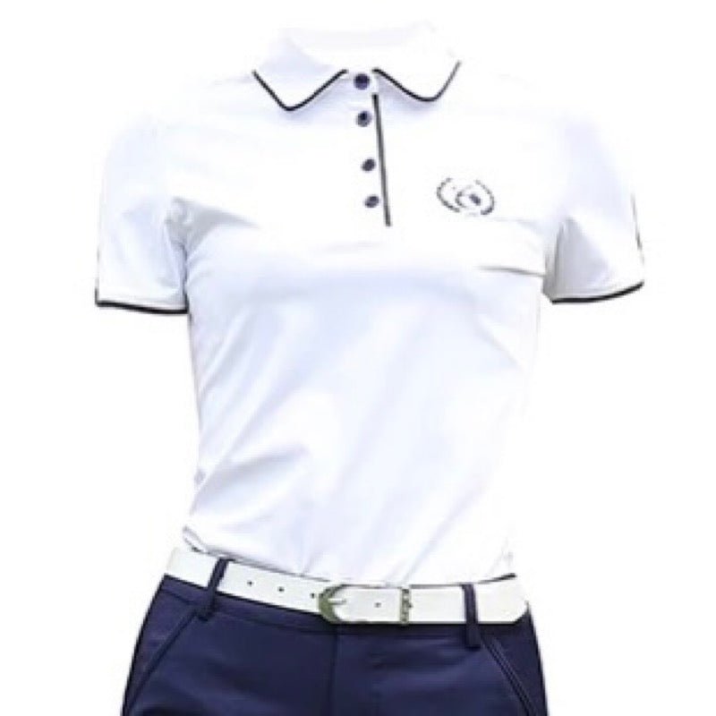 半袖 トップス ポロシャツ パンツ セット シンプル - b.right 輸入レディースゴルフウェア専門店