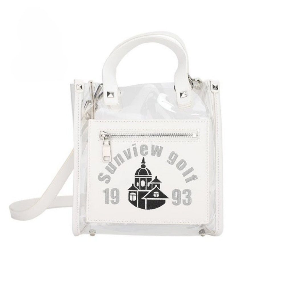 ハンドバッグ 透明 プラスチック ロゴ - b.right 輸入レディースゴルフウェア専門店
