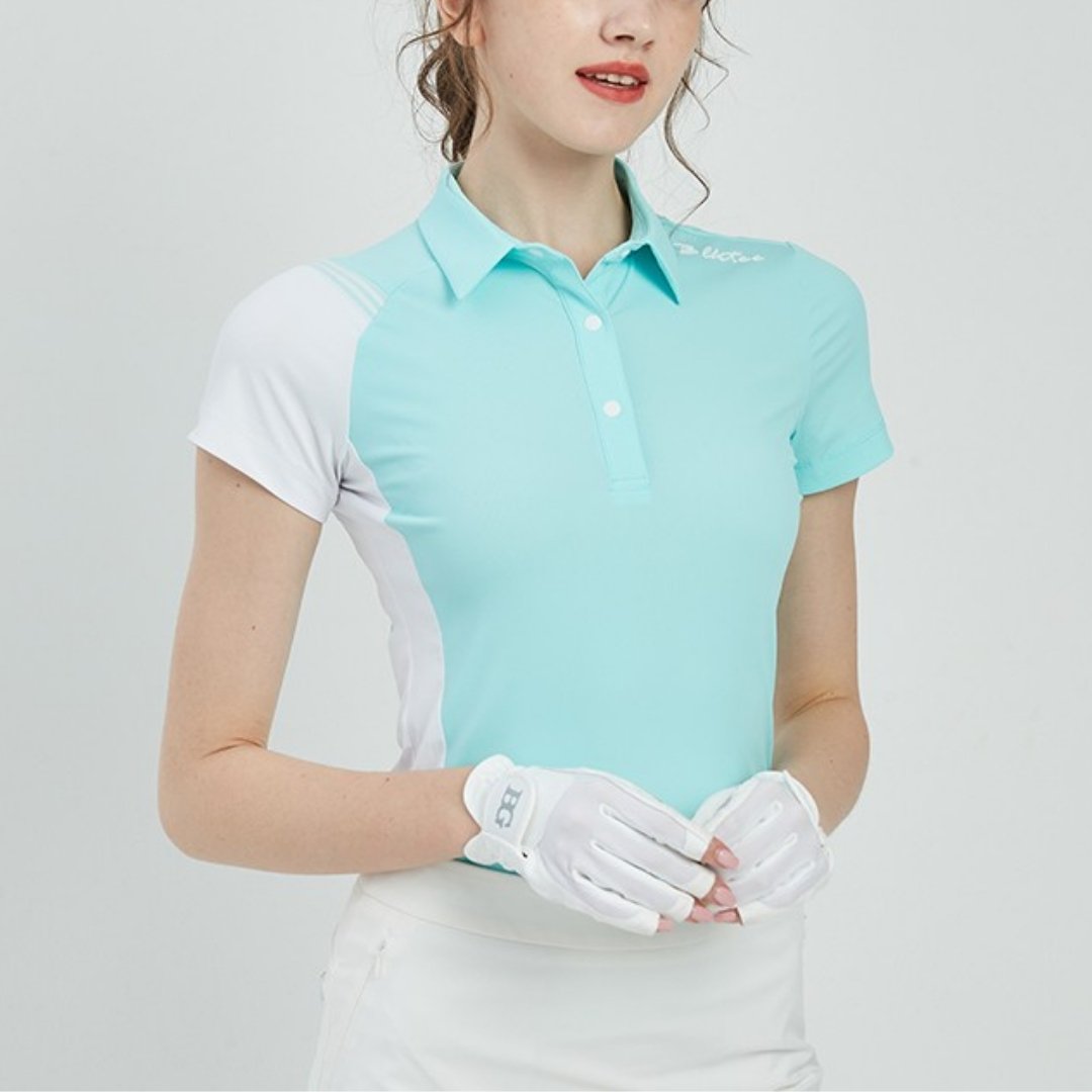 半袖 Tシャツ セットアップ 無地 - b.right 輸入レディースゴルフウェア専門店