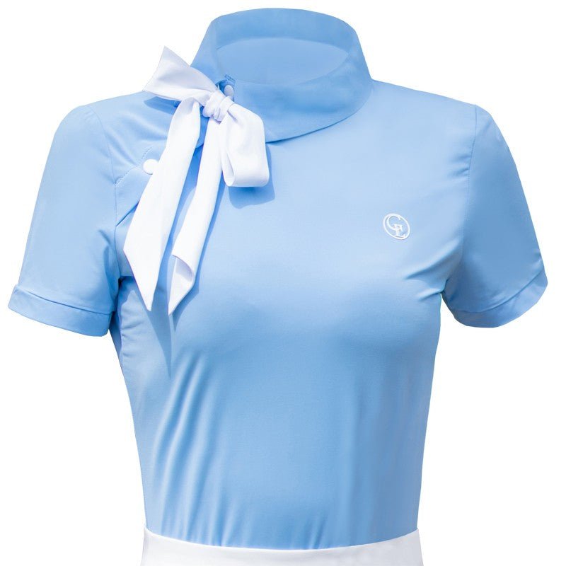 半袖Tシャツ ショート丈スカート リボン セットアップ - b.right 輸入レディースゴルフウェア専門店